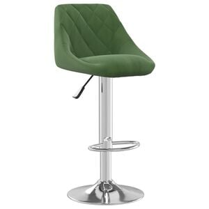 vidaXL Barhocker Dunkelgr&uuml;n Samt
