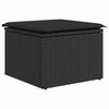 vidaXL Garten-Sofa-Set 9 pcs Schwarz Poly Rattan