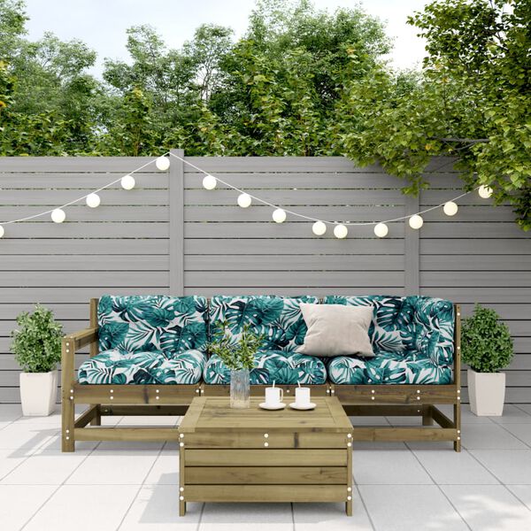 vidaXL 4-tlg. Garten-Lounge-Set mit Kissen Kiefernholz Impr&auml;gniert