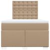 vidaXL Boxspringbett Matratze Cappuccino-Braun 120x190 cm Kunstleder