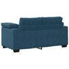 vidaXL Zweisitzer-Sofa Blau 160x77x82 cm Samt