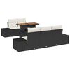 vidaXL Gartensofa-set 6 stk. Schwarz 100 x 55 x 73 cm