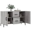 vidaXL Sideboard Grau Sonoma 100x36x60 cm Holzwerkstoff