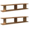 vidaXL Wandregale 2 Stk. Altholz-Optik 105x18x20 cm Holzwerkstoff
