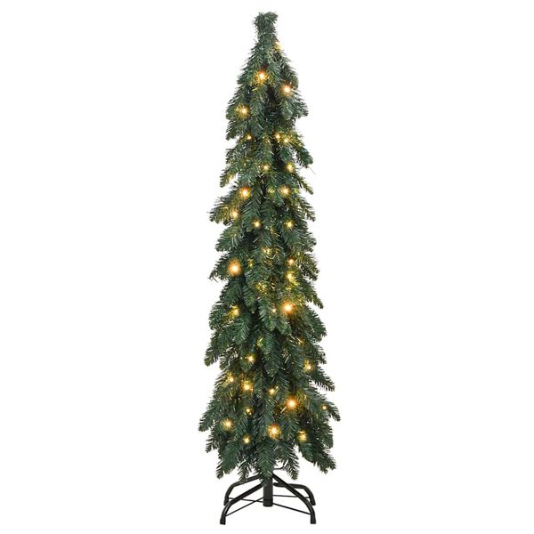 vidaXL K&uuml;nstlicher Weihnachtsbaum mit Beleuchtung 80 LEDs 150 cm