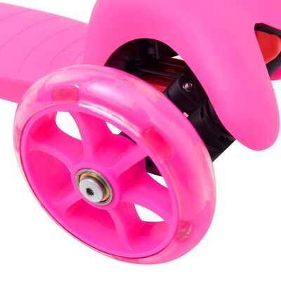 vidaXL 3-Rad-Kinderroller mit Verstellbarem Aluminium-Lenker Rosa