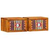 vidaXL Nachttisch 2 Stk. Braun 35 x 30 x 22 cm