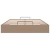 vidaXL Ottoman-Bett ohne Matratze Cappucino 140x190cm Kunstleder