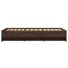 vidaXL Bettgestell ohne Matratze Braun Eiche 90x190 cm Holzwerkstoff