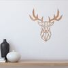 Homemania Wanddekoration Reh 51x51 cm Stahl Kupfer