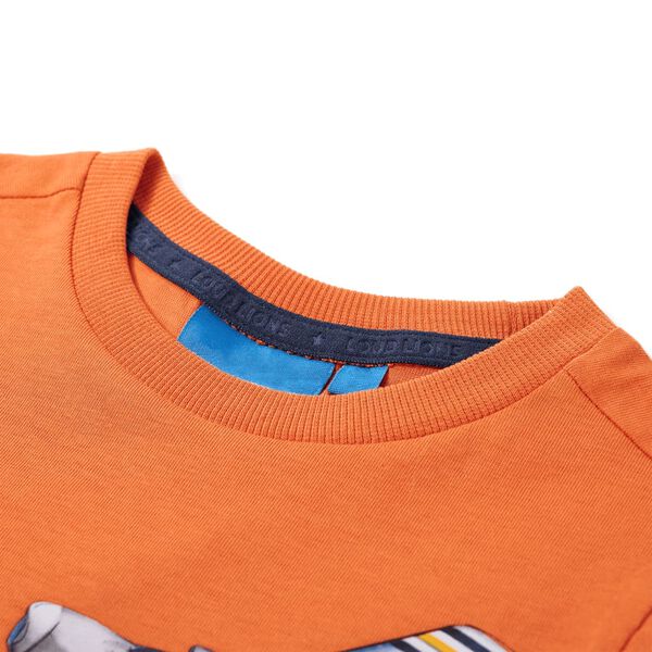 Kinder-Langarmshirt Dunkelorange 116