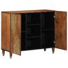 vidaXL Sideboard mit Regal Braun 90 x 33 x 75 cm Massivholz Mango