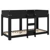 vidaXL Etagenbett f&uuml;r Kinder Schwarz Eichen-Optik 100 x 200 cm