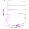 vidaXL Kopfteil mit Kopfteil Wei&szlig; 75 cm Holzwerkstoff