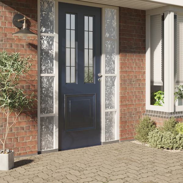 vidaXL Fensterfolie Matt Blumenmuster 90x500 cm PVC