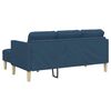 vidaXL Sofa Set mit Kissen 2 pcs Blau Polyester