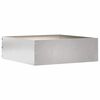 vidaXL Raseneinfassung Silber 40 x 40 x 13 cm Edelstahl