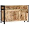 vidaXL Sideboard 120x35x76 cm Massivholz Mango