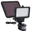 vidaXL LED-Gartenstrahler Solar mit Bewegungsmelder Schwarz