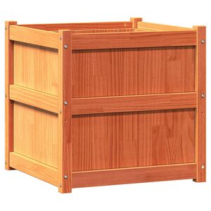 vidaXL Pflanzk&uuml;bel 2 Stk. Wachsbraun Massivholz Kiefer