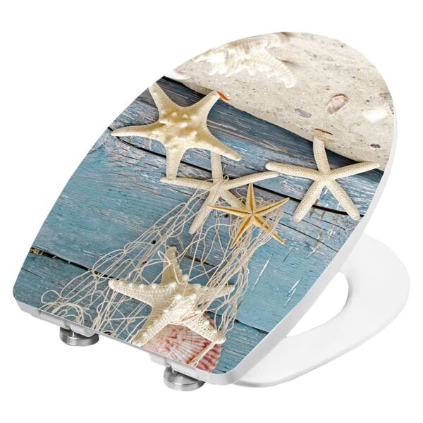 CORNAT Toilettenbrille mit Absenkautomatik STARFISH Thermoplast