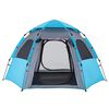 vidaXL Campingzelt 4 Personen Blau Quick Release