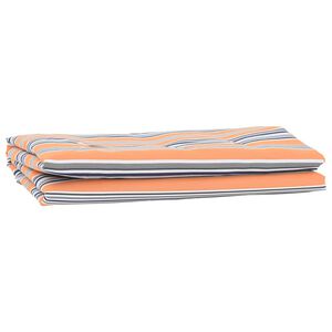 vidaXL Markisenersatzstoff Blau und Orange 1000 x 160 cm Polyester