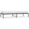 vidaXL Bettgestell Metall Schwarz 75x190 cm