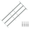 vidaXL Sicherheitsgitter f&uuml;r Fenster mit 3 Querstangen 3 stk.