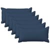 vidaXL Kissenbezug 6 stk. HOUTEN Blau 40 x 70 cm Kunstleinen