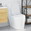 vidaXL Toilettensitz Wei&szlig; 47 x 36 x 3,4 cm Duroplast