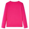 Kinder-Langarmshirt Knallrosa 104