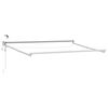 vidaXL Electric Retractable Awning Frame Wei&szlig; 3 x 2,5 m Aluminium