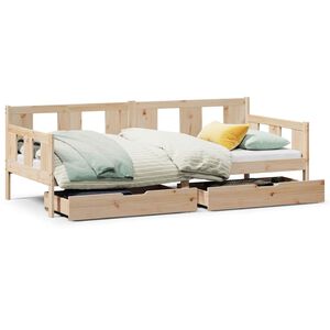 vidaXL Tagesbett mit Schubladen 90x190 cm Massivholz Kiefer
