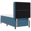 vidaXL Boxspringbett mit Matratze mit Kopfteil Blau 90 x 190 cm Samt