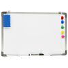 vidaXL Magnetisches Whiteboard Wei&szlig; 50 x 35 cm Stahl
