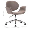 vidaXL Drehbarer Bürostuhl Taupe Stoff