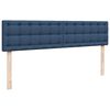 vidaXL Ottoman-Bett mit Matratze Blau 180x200 cm Stoff