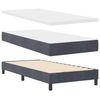 vidaXL Boxspringbett mit Matratze Dunkelgrau 200 x 100 cm Polyester