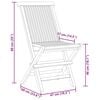 vidaXL 5-tlg. Garten-Essgruppe Massivholz Teak