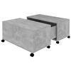 vidaXL Couchtisch Betongrau 75x75x38 cm Holzwerkstoff