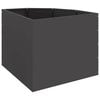 vidaXL Eckpflanzer Schwarz 60 x 60 x 50 cm Stahl