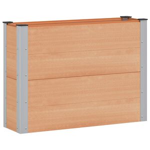 vidaXL Hochbeet Braun 100 x 30 x 72 cm WPC und Aluminium