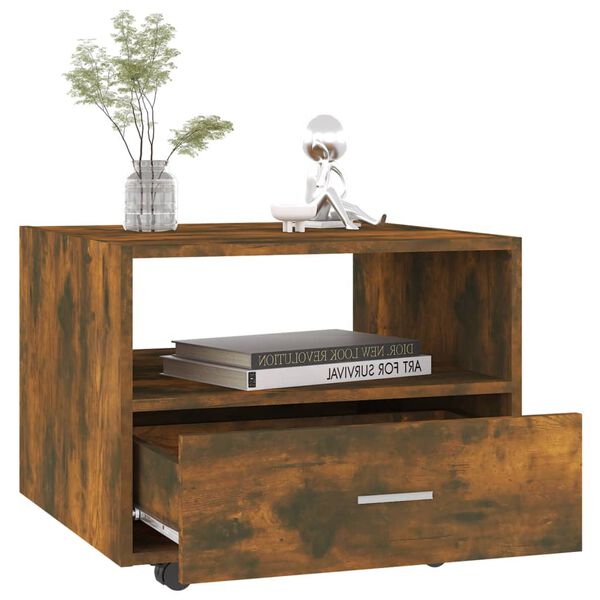 vidaXL Couchtisch R&auml;uchereiche 55x55x40 cm Holzwerkstoff