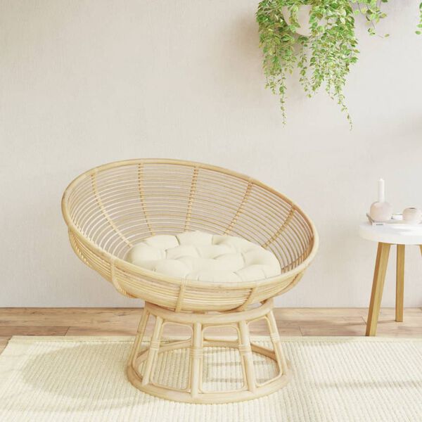 vidaXL Kissen Rund Creme &Oslash; 60 x11 cm Oxford-Gewebe