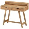 vidaXL Schreibtisch 100x45x90 cm Raues Massives Mangoholz