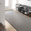 vidaXL Fu&szlig;matte Grau und Schwarz 120 x 350 cm Polypropylen und Vinyl