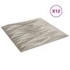 vidaXL Wandpaneele 12 Stk. Beton 50x50 cm XPS 3 m&sup2; Stein