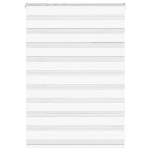 vidaXL Doppelrollo Wei&szlig; 115x100 cm Stoffbreite 110,9 cm Polyester