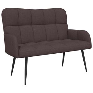 vidaXL 2-Sitzer Sofa Dunkelbraun 115 x 61 x 87 cm Stoff